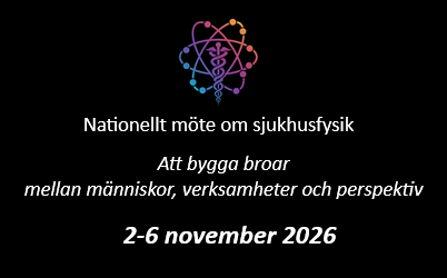 Anmälan till Nationellt möte om Sjukhusfysik är fortfarande öppen