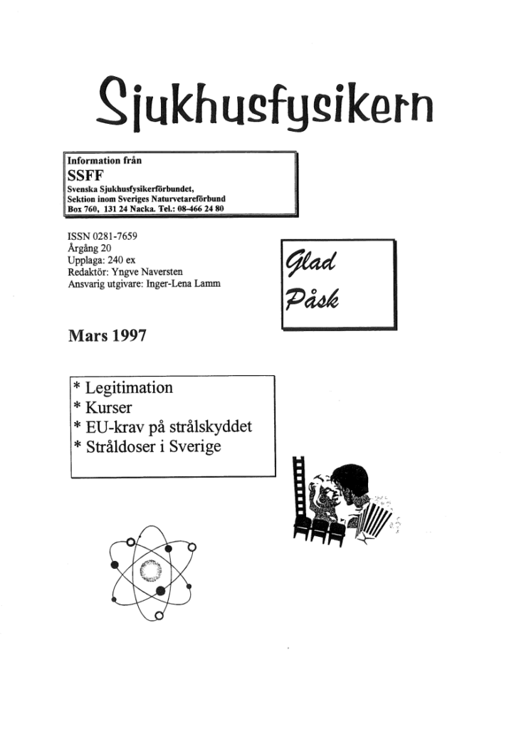 Sjukhusfysikern Nr 1 1997