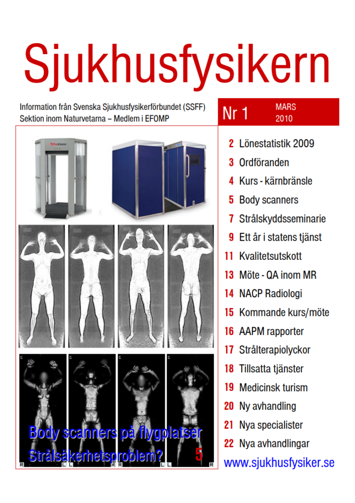 Sjukhusfysikern Nr 1 2010