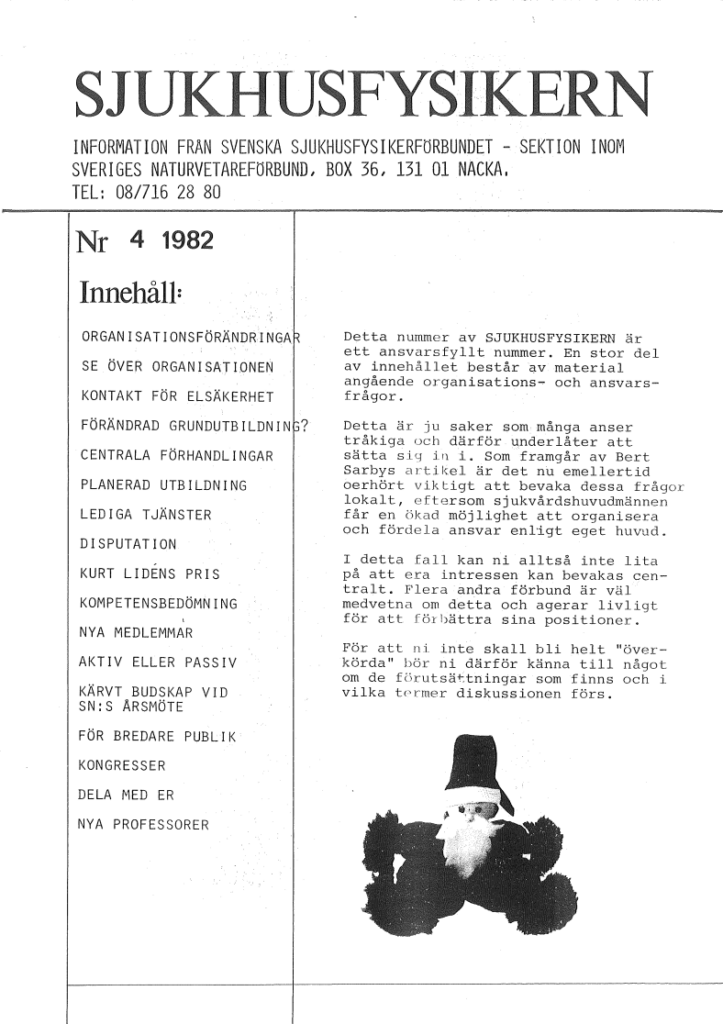 Sjukhusfysikern Nr 4 1982