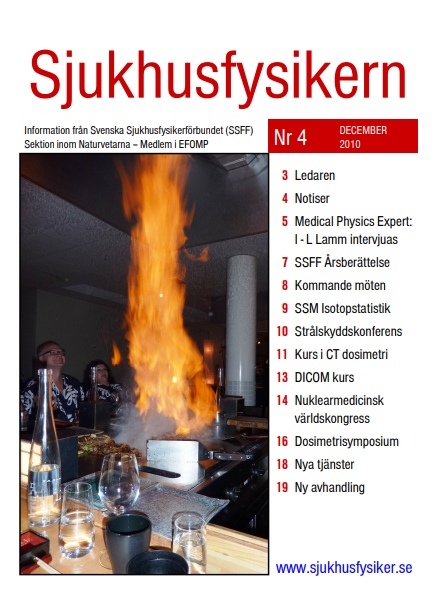 Sjukhusfysikern Nr 4 2010