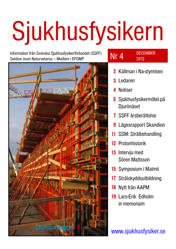 Sjukhusfysikern Nr 4 2012